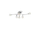 Brilliant Lampe Joya Deckenspot 6Flg Chrom 6X QT14, G9, 33W, Geeignet FüR Stiftsockellampen (Nicht Enthalten) KöPfe Schwenkbar