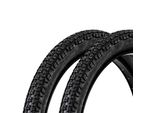 Mtf Bmx Fahrradreifen 20 Zoll 2 Reifen 20 X 2,125" Schwarz Stollenprofil"