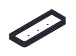 Giese Dusch Konsole Mit Hoher Reling Schwarz Matt Mit Schichtstoff (Hpl) In Weiss, 11826-14 11826-14