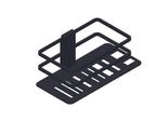 Giese Duschkorb Piano Mit Seitlichem Halter FüR Rasierer Schwarz Matt, 30764-14 30764-14