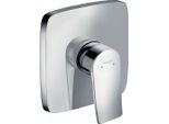 Hansgrohe Brausenmischer Unterputz Metris Fertigset Eckig Chrom , 31456000 31456000