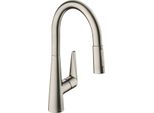 Hansgrohe SpüLtischmischer 200 Talis M51 Eco Ausziehbrause 2Jet Edelstahl-Optik, 72817800 72817800