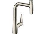 Hansgrohe SpüLtischmischer 220 Talis Select M51 Ausziehbrause 2Jet Edelstahl-Optik, 72824800 72824800