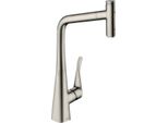 Hansgrohe SpüLtischmischer 320 Metris Select M71 Ausziehbrause 2Jet Edelstahl-Optik, 73820800 73820800