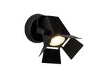 Brilliant Lampe Movie Led Wandspot Schwarz Matt 1X LED-PAR51, GU10, 5W Led-Reflektorlampe Inklusive, (380Lm, 3000K) Kopf Schwenkbar
