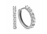 Paar OhrhäNger Dkeniz "Silber 925 Rhodiniert Mit WeißEn Zirkonia-Steinen", Weiß (Weiß, Weiß), Ohrringe, Damen, One-Size, Silber 925 (Sterlingsilber)