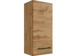 HäNgeschrank Welltime "Chicago", Braun (Wotaneiche), B:30Cm H:64Cm T:20Cm, Mdf, SchräNke, HäNgeschrank