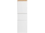 Midischrank Welltime "SöLden", Weiß (Matt Weiß), B:40Cm H:130Cm T:35Cm, Mdf, SchräNke, Midischrank