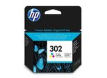 Original Hp Deskjet 3639 (F6U65AE / 302) Druckerpatrone Color (Cyan,Magenta,Gelb)