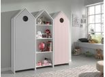 Jugendzimmer-Set VIPACK Casami, pink (weiß, pink, grau), Schlafzimmermöbel-Sets
