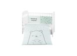 Kikkaboo Kinderbettwäsche Bär 3-tlg. Decke 135 x 95 cm Nestchen Bett 140 x 70 cm grün
