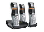 Gigaset COMFORT 500A trio Schnurloses Telefon-Set mit Anrufbeantworter schwarz-silber