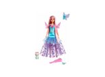 Mattel JCW48 - Barbie - A Touch Of Magic - Malibu Puppe Mit Zwei MäRchenhaften Tieren