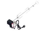 Girarrosto Per Barbecue 82Cm 230V In Acciaio Inox, Incl. 2 Pinze Per Carne, Girarrosto RôTisserie