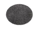 Flokati Di Lana Cerchio Grigio Grigio Ruota 150 Cm
