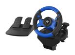 Genesis Genesis Seaborg 350 Nero, Blu Volante Usb + Pedali Nintendo Switch, Pc, Playstation 4, Playstation 3, Xbox 360, Xbox One, Xbox Serie S, Xbox Serie X