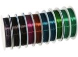 Kotarbau® 10 Rotoli Di Filo Di Rame 0,5 Mm X 5,5 M Bobine Di Filo Per Gioielli Vari Colori