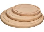 Kotarbau® Set Di 3 Pezzi Di Taglieri Rotondi 20/25/30 Cm Tagliere In Legno Per Tagliare Il Formaggio Pane Servire Gli Alimenti