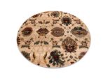 Tappeto Di Lana Superior Cerchio Latica Crema Beige Ruota 200 Cm