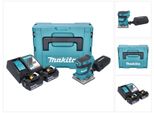 Levigatrice Orbitale A Batteria Makita Dbo 484 Rtj 18 V 112 X 102 Mm + 2X Batterie 5,0 Ah + Caricabatterie + Makpac