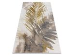 Bliss Z216AZ137 Tappeto Crema / Oro - Foglie Di Palma, Moderno, Strutturale Beige 200X290 Cm