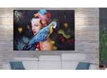 Pittura Ad Olio Donna HWC-H25, Pittura Murale Su Tela, Dipinto A Mano Xl Murale ~ 100X150Cm