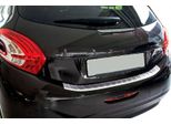 Protezione Paraurti Acciaio Inox Opaco Per Peugeot 208 2012-2019 Con Bisello