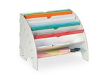 Organizzatore Da Tavolo Con Scomparti RD42748, Bianco