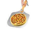 63,5 Cm Buccia Per Pizza In Alluminio Con Manico Pieghevole In Legno | Buccia Per Pizza Per Pietra Per Pizza | Buccia Per Pane | Buccia Per Pizza | Buccia Per Forno Xl | Buccia Per Pizza Pieghevole Con Ampia Superficie - 30,5 Cm X 35,5 Cm