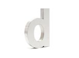 Numero Civico Wiltec D In Acciaio Inox Color Argento Con Moderno Design 3D, Altezza 20 Cm, Carattere Arial, Resistente Alla Ruggine E Agli Agenti Atmosferici, Con Materiale Di Montaggio