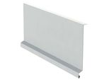 Binario Di Sopravvento Sotto La Piastrella RŠ 250, 3 M, Zinco Verniciato, Bianco Ral 9010