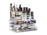 Relaxdays 2 X Organizzatore Di Trucco Trasparente