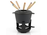 Bbq-Toro Set Per Fonduta In Ghisa Da 13 Pezzi Per 6 Persone | 1 L | Stagionato
