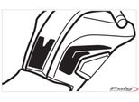 Puig 9301C Protezione Serbatoi Per Yamaha MT-07 Tracer Carbon Look
