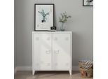 Armadio In Metallo 'Oripää' A 2 Ante 90 X 80 X 33 Cm Bianco