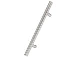 Kotarbau® Ferramenta Per Porte Esterne Maniglia Per Porta D'ingresso Monofacciale In Acciaio Inox Con Vite Lunga Inox 90 Gradi 300X500 Mm