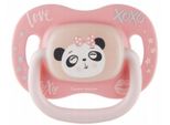 Canpol Babies Succhietto Simmetrico In Silicone, Luminoso, 0-6 M, Exotic - Panda, Rosa