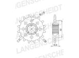 Pignone Supersprox 520 - 17T Cst-705:17|Dentatura Fine 25.0/28.0