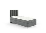 Gutto Letto Con Materasso A Molle 90X200 Cm In Velluto Grigio Letto Matrimoniale Culla Letto Imbottito In Velluto
