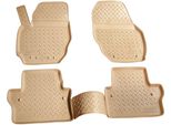 Gomma Tappetini Per Volvo V70 XC70 Bj 2007-2016 Beige Misura Esatta Con Bordo