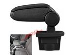 Bracciolo Centrale Bracciolo Clappable In Pelle Nera Per Opel Astra J 2009-2015