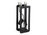 Relaxdays Set Camino 5 Pezzi Nero Moderno