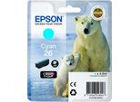 Original Epson Expression Premium XP-710 (C13T26124012 / 26) Druckerpatrone Cyan