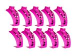 Set Di 10 - Busto Espositore Per Gioielli, Porta Collane, Porta Gioielli In Plastica, Porta Orecchini, Porta Gioielli, Porta Catene Per Gioiellerie - Negozi, Espositore - Rosa