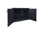 Garage Per Biciclette Singolo HWC-H60, Box Per Biciclette, Ripostiglio Per Attrezzi, Mvg Chiudibile A Chiave 152X184X98 Cm ~ Antracite