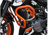 Barra Antiurto Zieger Compatibile Con Ktm 390 Duke Bj 2013-16 Arancione