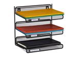 Relaxdays Vassoio 4 X Lettere In Metallo Nero