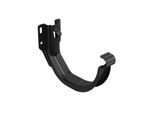 Bryza Gancio Per Grondaia Cornice/Fronte Zincato Ø 150 Mm, Nero Ral 9005
