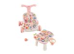 Kikkaboo Laufwagen 2 in 1 Grow Spieltisch Motorikspielcenter Musik Lichtfunktion rosa