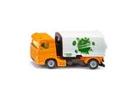 Siku 1104, Spazzatrice Faun Umwelttechnik, Giocattolo, Metallo/Plastica, Giallo/Bianco, Contenitore Di Raccolta Pieghevole, Telaio A 2 Assi
